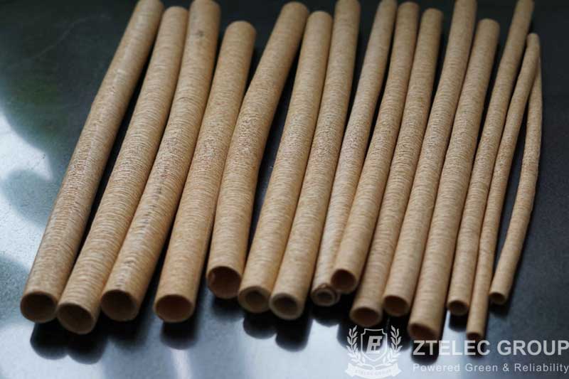 Why is the insulation crepe paper used in the high voltage cable core?